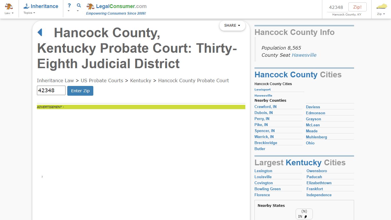 Hancock County Probate Court - LegalConsumer.com